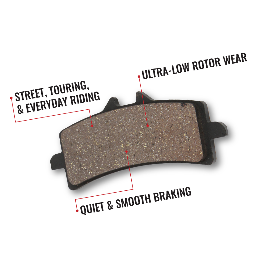 thumbnail image 2 of Sixity Organic Brake Pads For Polaris Sportsman 500 6x6 2000-2008 - Complete Rear Set 2 of 10
