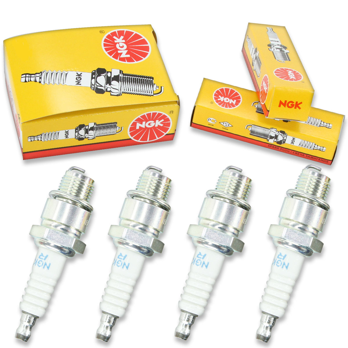4pcs 76-81 Spirit 20 NGK Standard Spark Plugs 20 HP Kit Set
