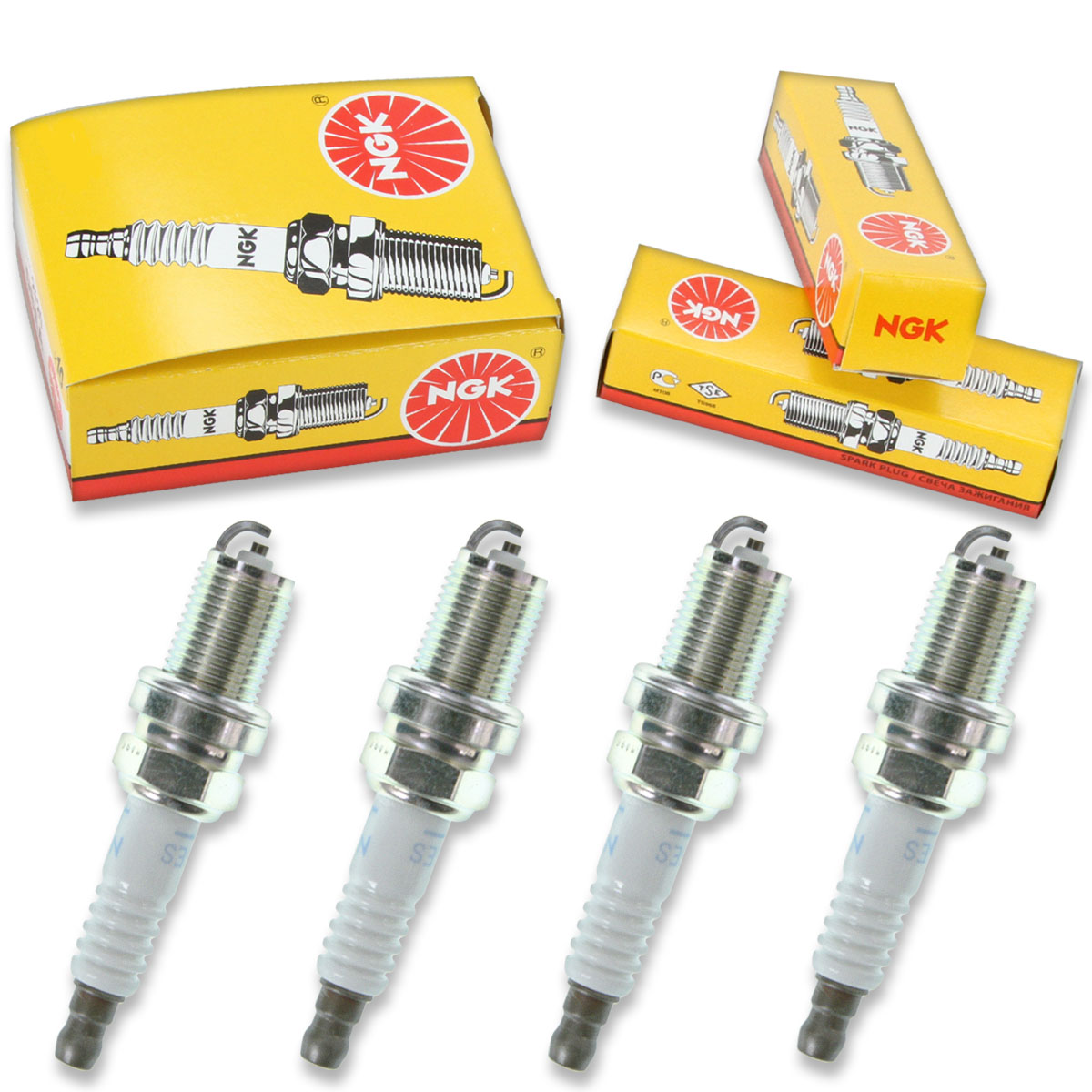 4pcs 02-11 Suzuki DF140 NGK Standard Spark Plugs 4-Cyl 4