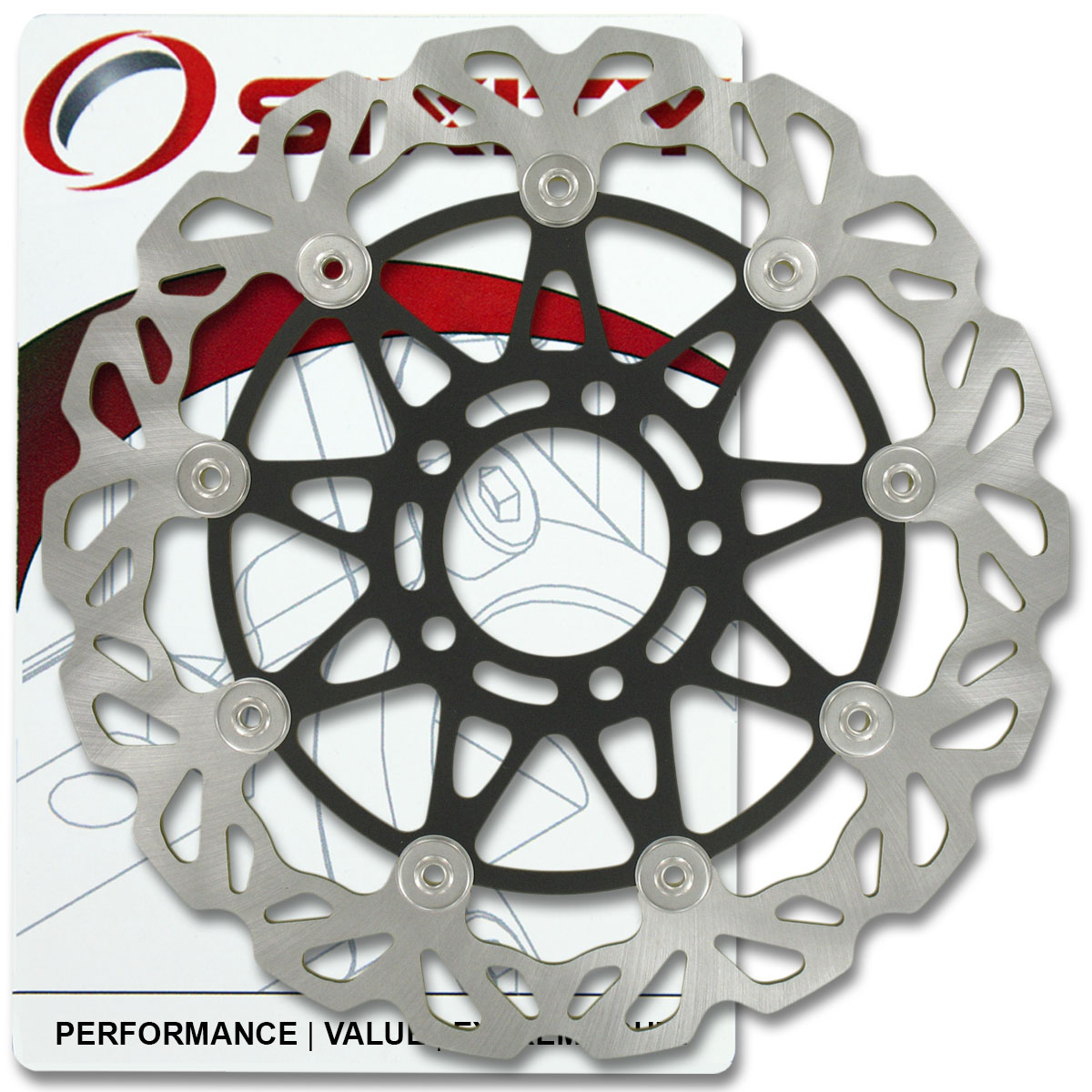 Sixity Rotor MD3058 Front Replacement Kit Full Complete th